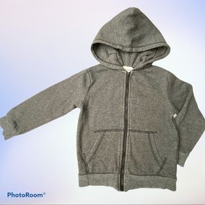 H&M Toddler Dark Grey Zip-up Hoodie Size 2-4